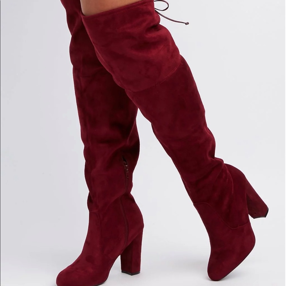 ✨ Oxblood Over-The-Knee Boots ✨
